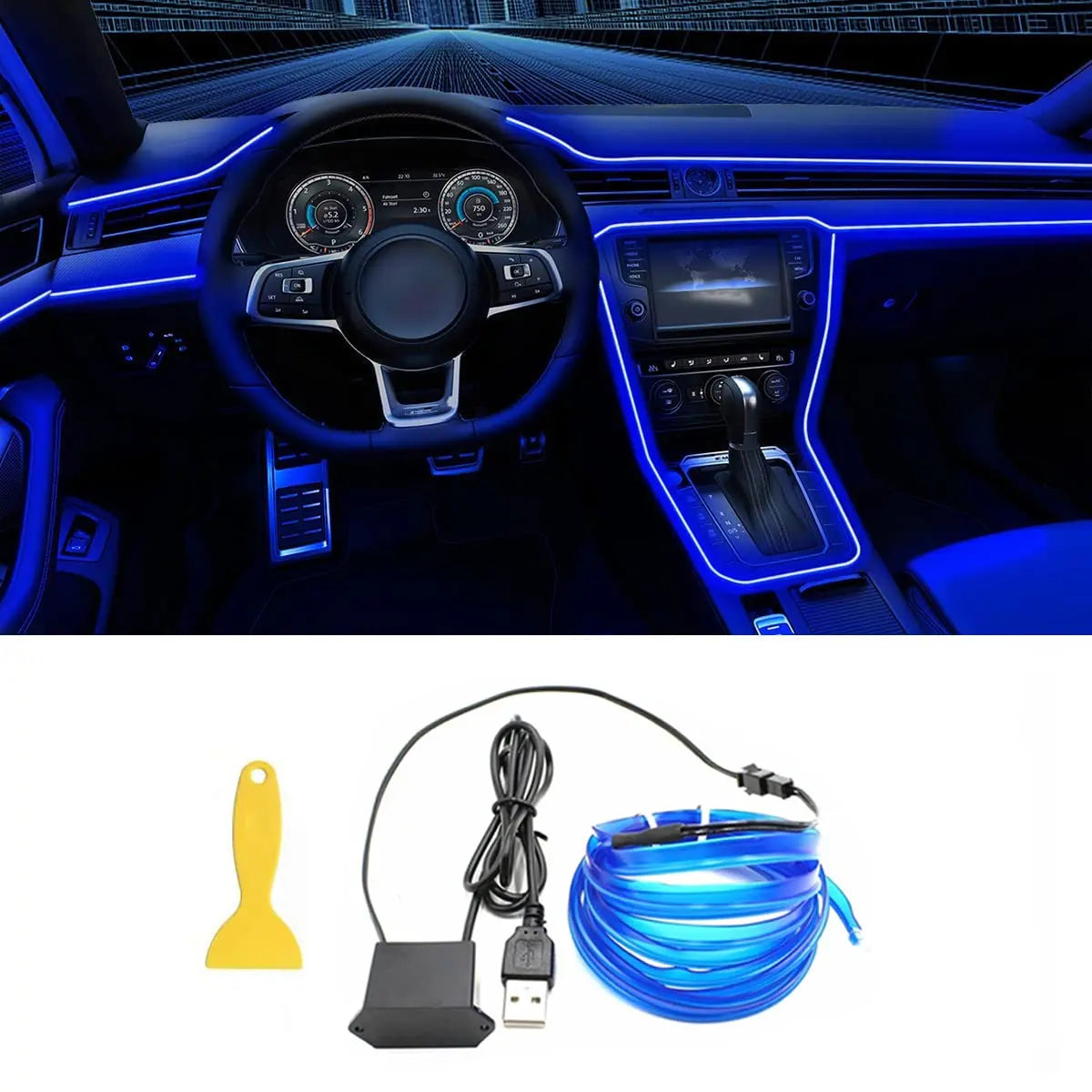 5M RGB Car Interior Ambient Lights