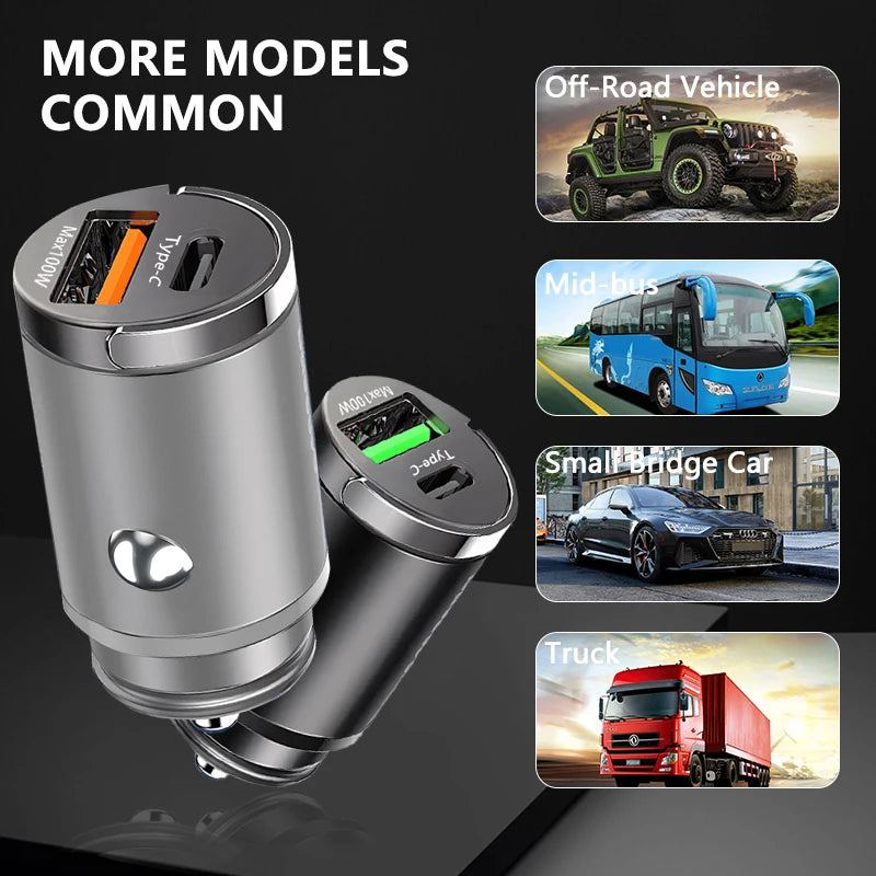 100W Fast Car Charger
