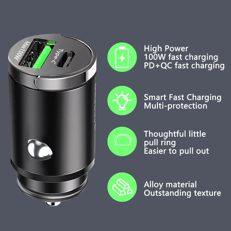 100W Fast Car Charger